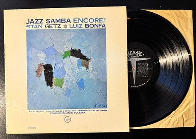 Stan Getz Luiz Bonfa   Jazz Samba Encore! Vinyl LP 1963  Verve V-8523 MONO VG+