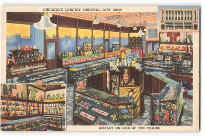 Chicago's Largest Oriental Gift Shop - Chee Wo Tong Co., VTG Postcard SK3.