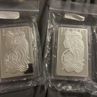 Pair Of Consecutive 10 Ounce Pamp Suisse Fortuna Silver Bars 999