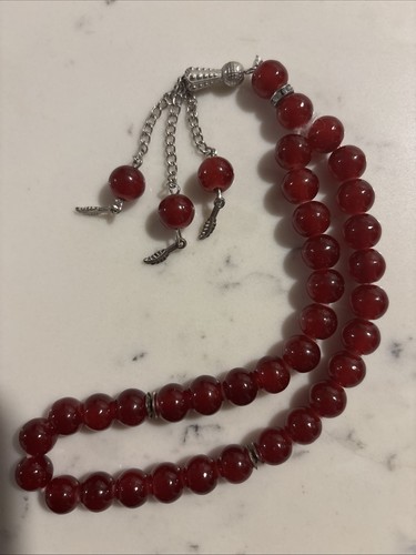 Red Agate Stone Masbaha