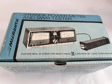 Vintage Micronta 3-Range Power Meter SWR Tester Cat 21-520A Radio Shack CB