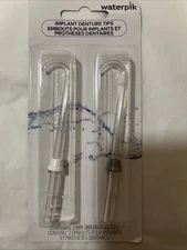 Genuine Waterpik Implant Denture Replacement Tips 2 Count Assorted Colors