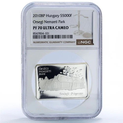 Hungary 5000 forint Orseg National Park Butterfly PF 70 NGC silver coin 2010