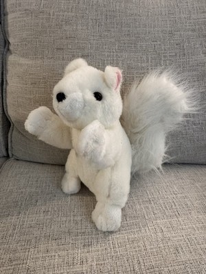 White Squirrel Plush 9  Brevard NC White Squirrel Shoppe Souvenir Stuffed Animal