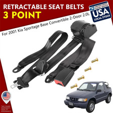 Universal 3 Point Retractable Seat Belts For 2001 Kia Sportage Base Convertible