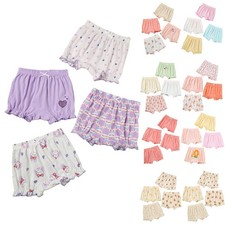 Girls Baby Diaper Covers Cotton Bloomers Triangle Shorts Casual 4 Pack Summer