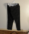 Elite Men's Black Pleated Corduroy Dress Pants Tapered Regular Fit 36W — photo 1