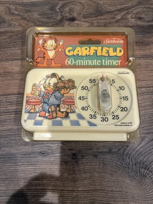 Garfield Kitchen Timer Sunbeam Vintage Brand New Cat Jim Davis