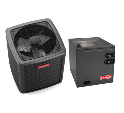Goodman 2 Ton 14.3 SEER2 R-32 Air Conditioning Condenser and Coil