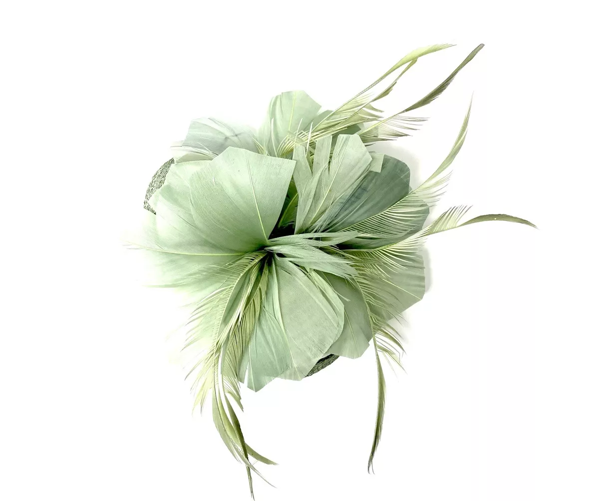 Green fascinators for weddings online