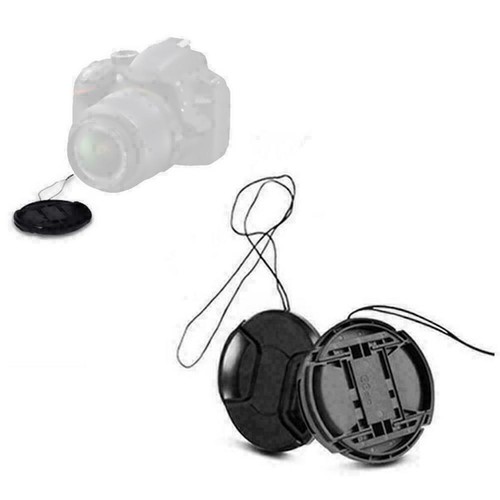 52mm Center Pinch Snap Front Lens Cap Cover For Cam Nikon! W F9G1 String C4L5 - Picture 2 of 9