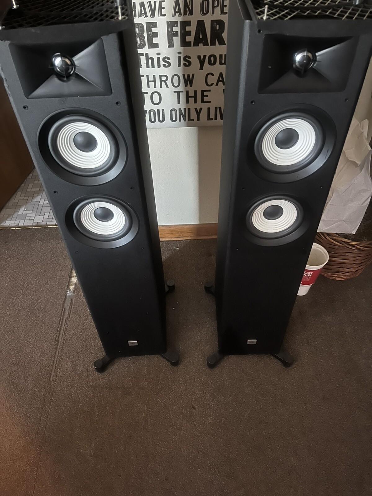 tower speakers pair used JBL A170 eBay