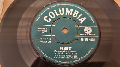 7'' Michael Holliday - Dearest/Moments of love - single 1959 Ed1 Columbia *N/Mint