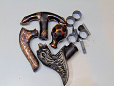 lot of 4 Solid Brass Head Handle antique finish for Wooden Cane Walking Stick