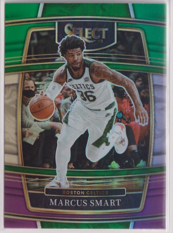 2021-22 Select Prizms Green White Purple #32 Marcus Smart