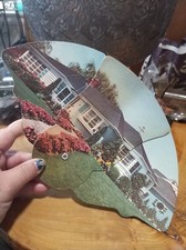Vintage 1940s radio, television sales advertising fan. Binghamton New York