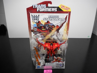 Transformers Generations ARMADA STARSCREAM w/ IDW COMIC BOOK Hasbro 2013 - NEW