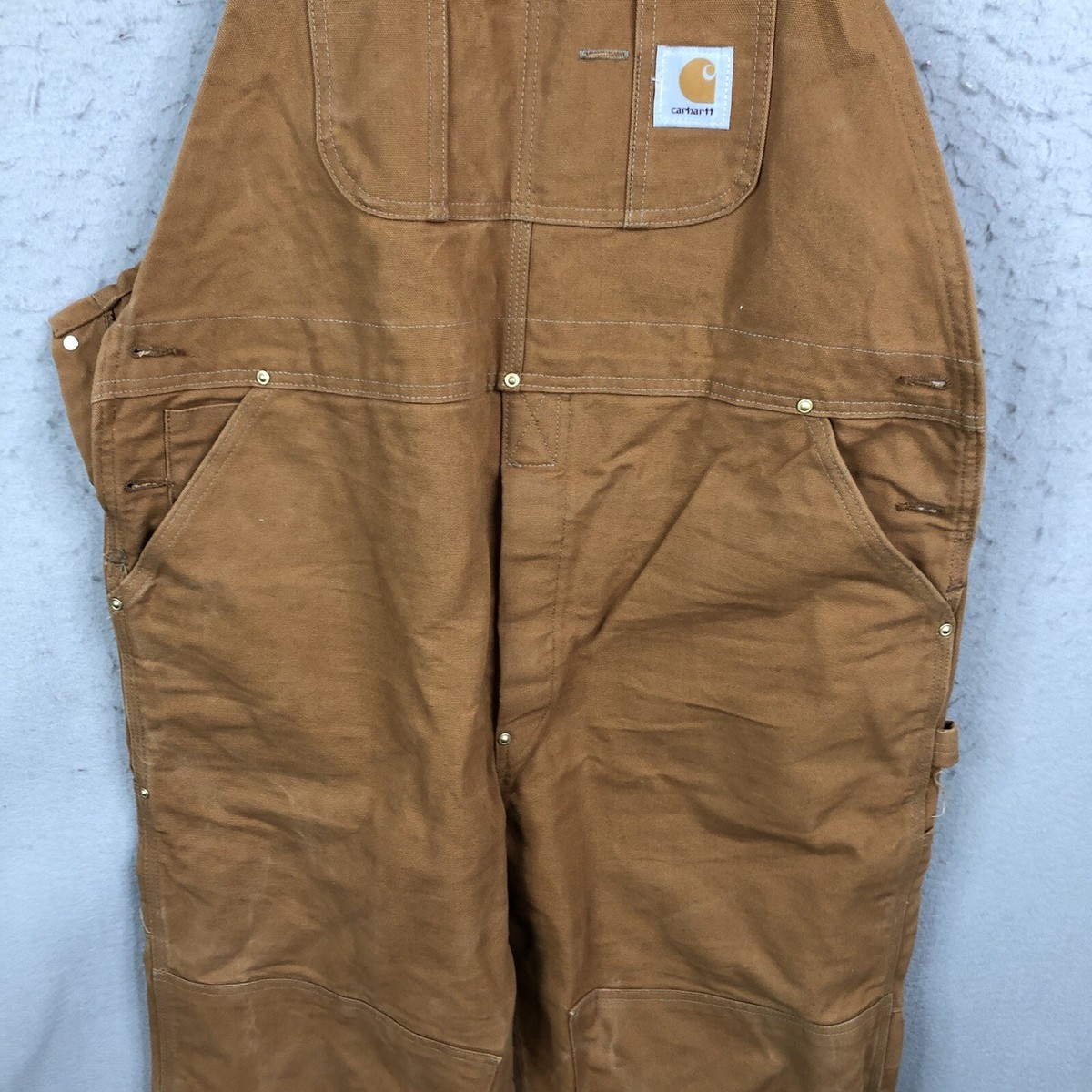 Vintage Carhartt Overalls Mens 42x30 Tan Union Made 80s 90s Vintage Carhartt Overalls Mens 42x30 Tan Union Made 80s 90s