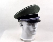 SOMBRERO OFICIAL ÉLITE ALEMÁN SEGUNDA GUERRA MUNDIAL OFICIAL EJÉRCITO LANA VISERA TRITURADORA GORRA EN TALLA L