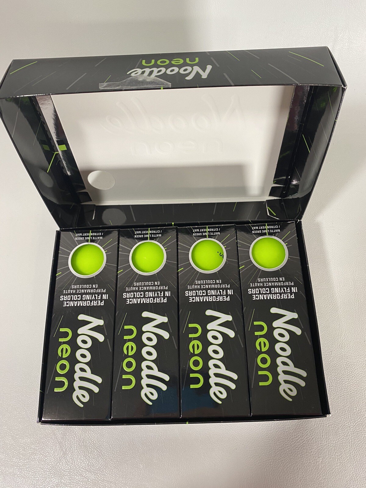 Noodle Neon Golf Balls Taylor Made Matte Lime Green 12 Pack eBay