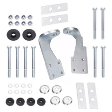 Silvery Steel Shock Mounts Reinforcement Bracket Kit For Universal Bolt on