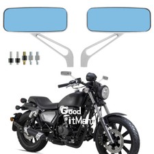 Chorme Motorcycle Rectangle Rearview Side Mirrors For Keeway Superlight 125 200