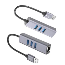 4 In 1 dock station Splitter Adapter usb hub network adapter RJ-45 LAN Adapter