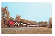 Canadian National Railroad No. 61 Rapido Locomotive Train Dorion Canada Postcard