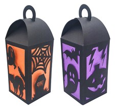 Lanternes en papier Halloween 9 x 25cm 2 pi ces