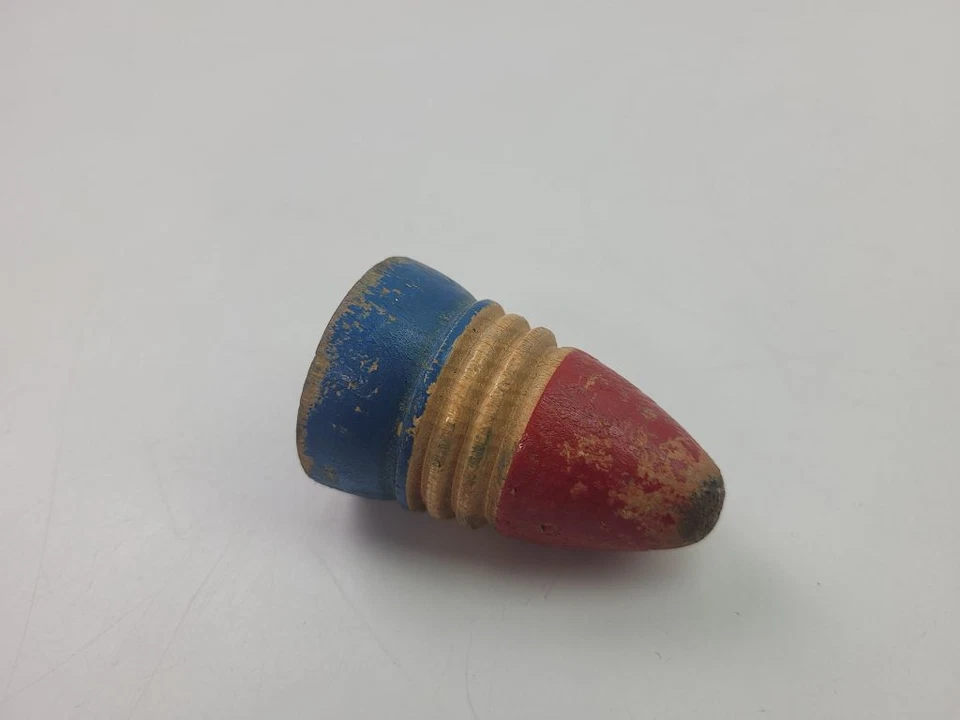 Peitschen-Kreisel Holz Spielzeug Kinder Spaß Beschäftigung alt antik #255264 - Bild 2 von 4