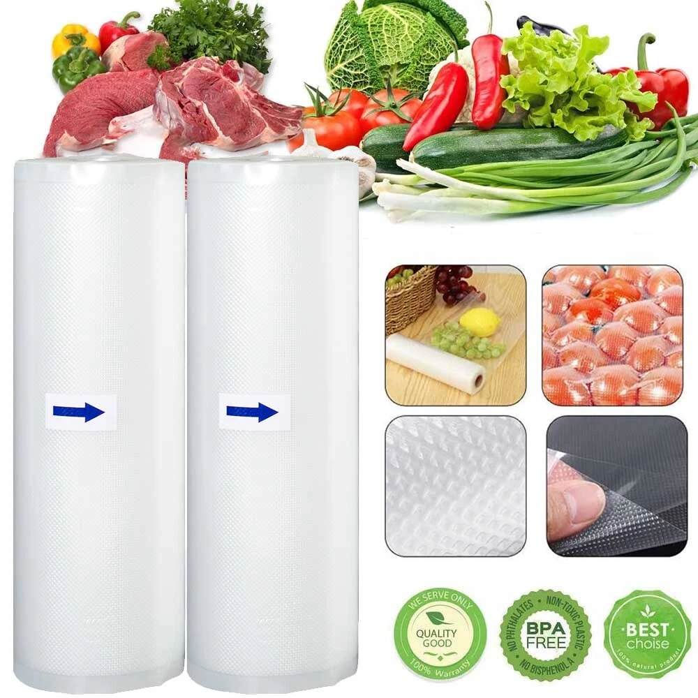 Vacuum Sealer Bags 4 Mil Embossed Food Saver Storage Universal BPA Free 4  Sizes