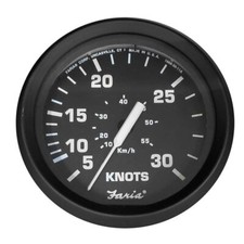 FARIA EURO BLACK 4 30 KNOT SPEEDOMETER F/ MECHANICAL