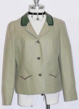 LODEN WOOL JACKET German Women Princess Fitted 10 M B40"