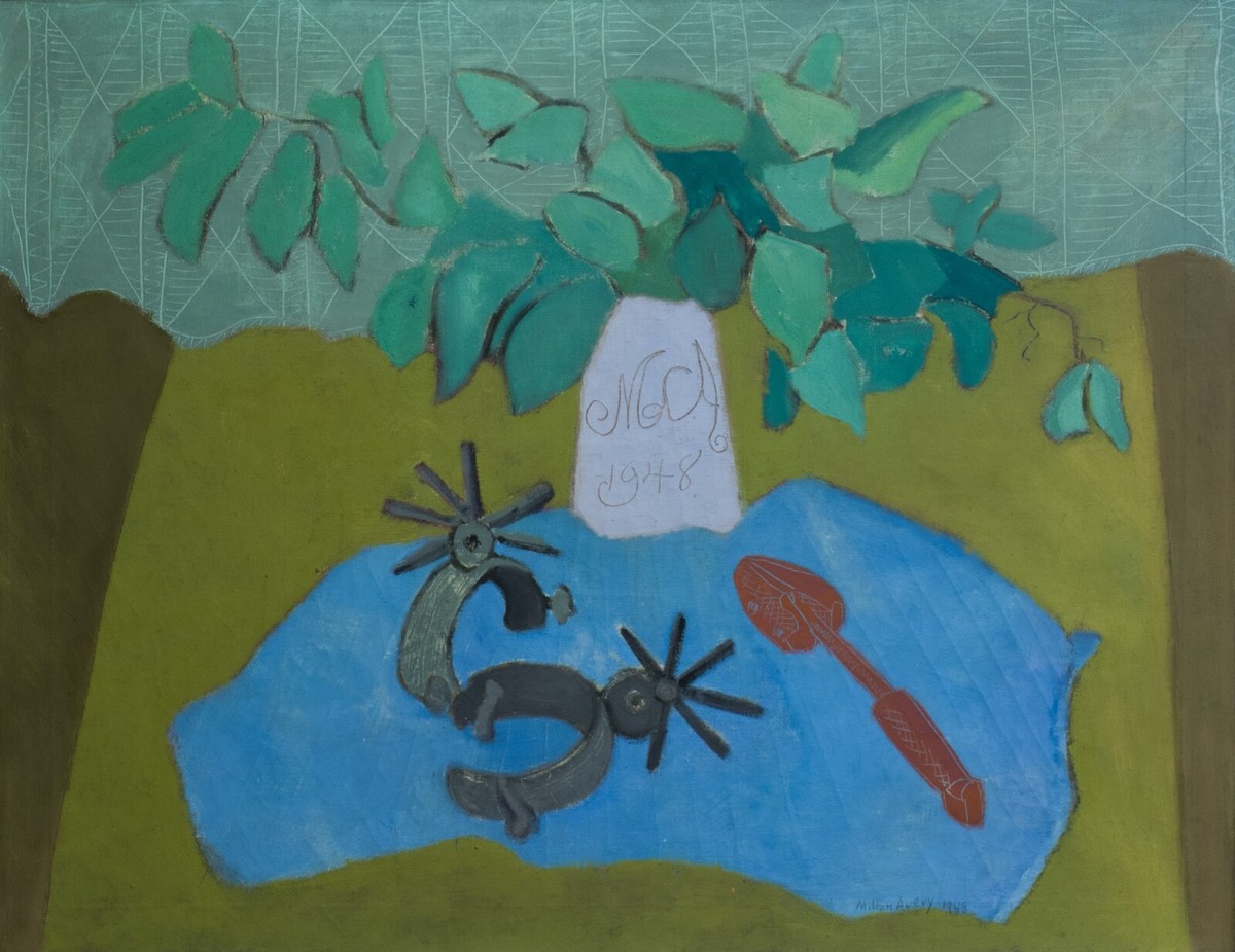 Milton Avery : Still Life with Philodendron and Spurs : Archival