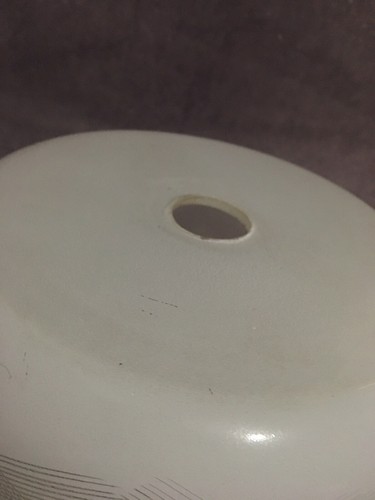 Mid Century Atomic Frosted Etched Glass Porch/hall Light Shade Vintage - Picture 8 of 16