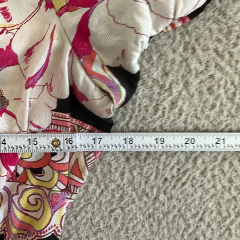 Vestido kimono vintage de seda Bebe grande envolvente con cinturón asiático años 90 Y2K Foto 3 de 4