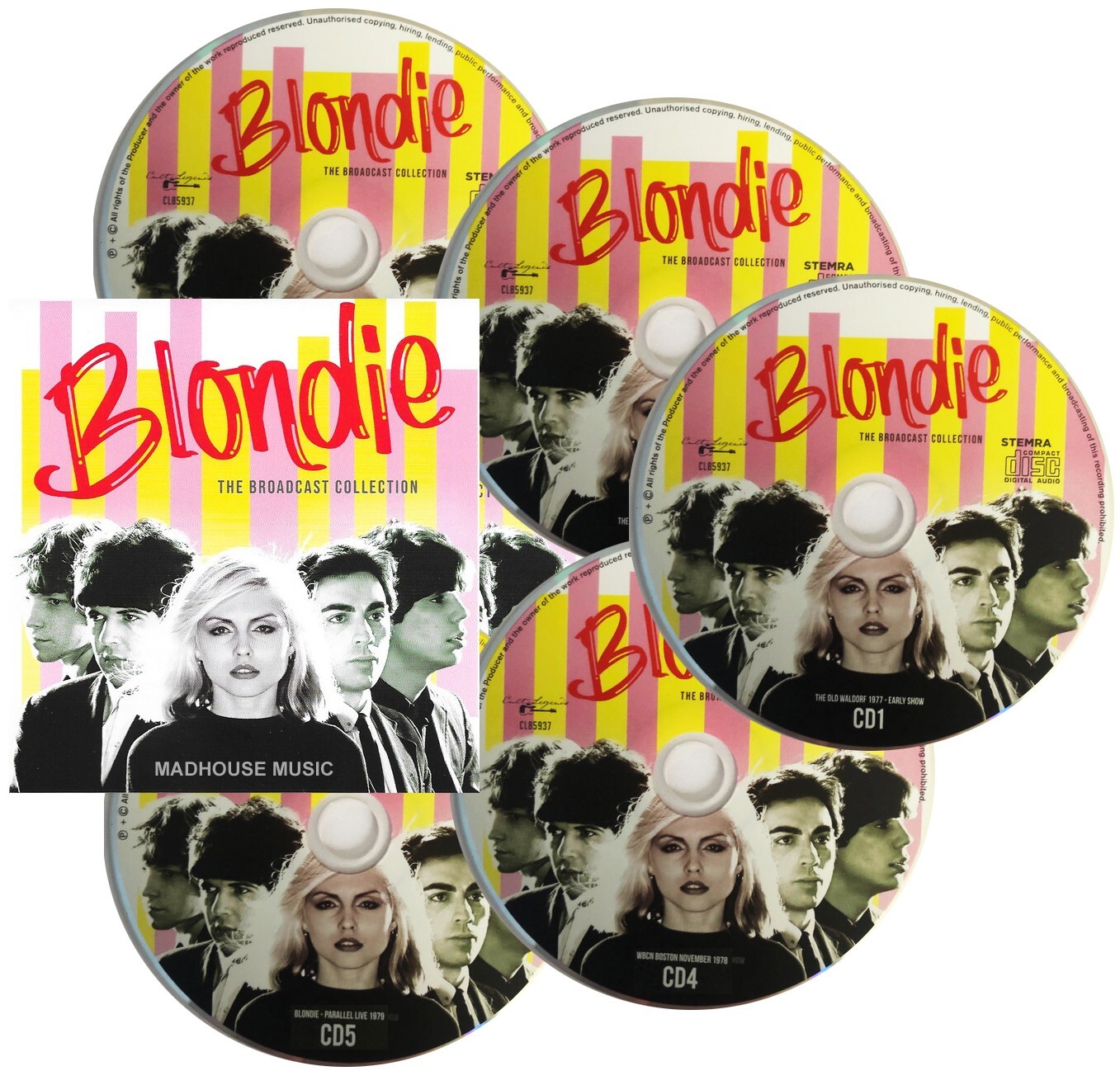 BLONDIE CD x 5 The Broadcast Collection BOX SET New SEALED