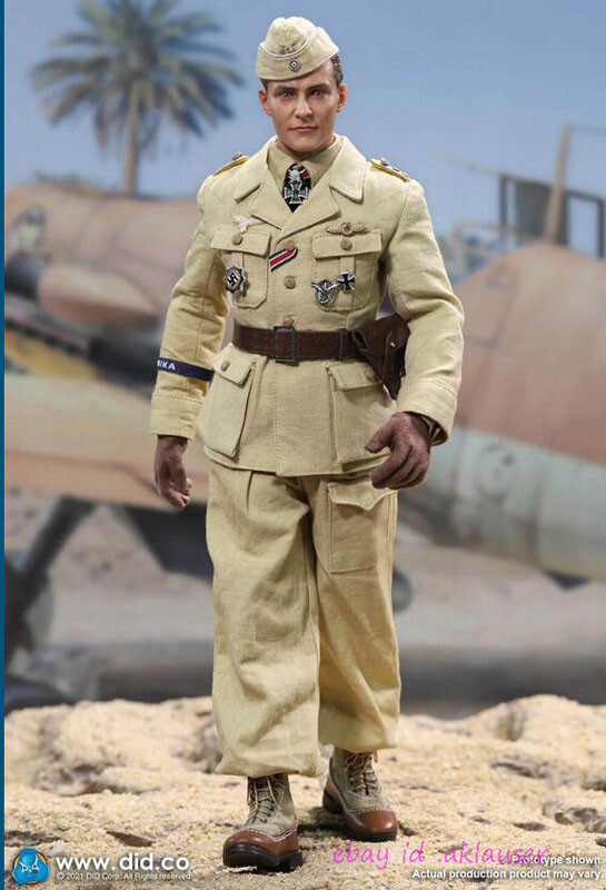 Did D80154 1/6 WWII German Luftwaffe flying ace“Star of Africa