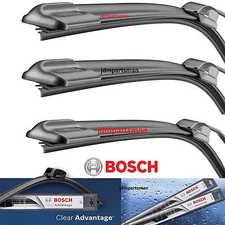 BOSCH CLEAR ADVANTAGE FRONT LEFT AND RIGHT + REAR WIPER BLADES 24"/22"/16"
