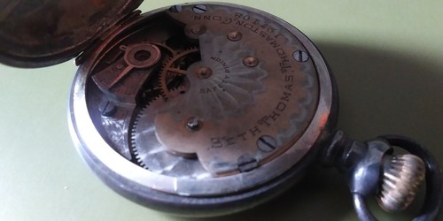 1901 6s Seth Thomas 11j STERLING Pocket Watch Lot Of 2 Not Running - Picture 11 of 19