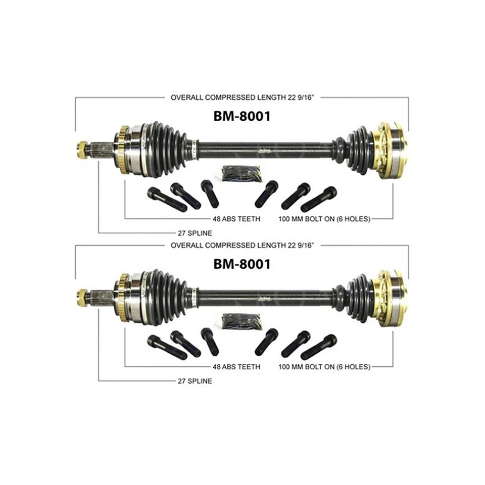 Par SurTrack 2x juntas CV eje trasero para BMW E30 318i 325e 325i 325is M3 Foto 2 de 4