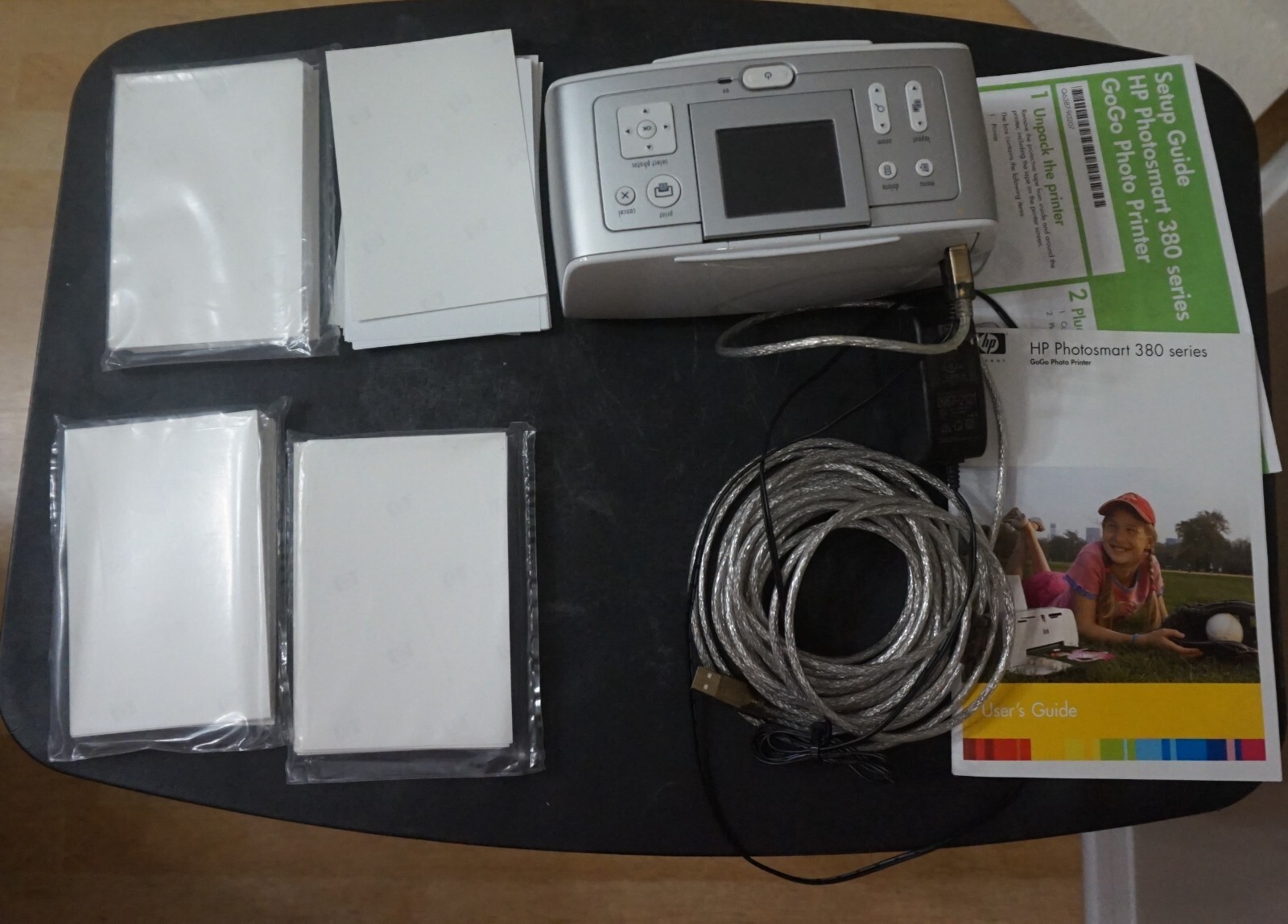 HP Photosmart 385 Digital Photo Inkjet Printer W/ Extras