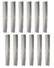 7 Inch Hair Cutting Combs. Barber  s  Hairstylist Combs. Gray. 1 DZ.