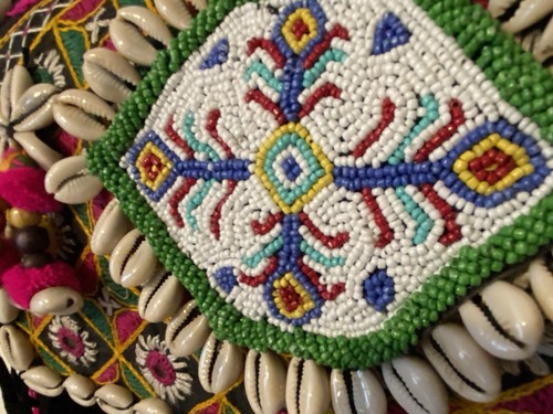 HANDMADE BOHO HIPPIE BAG WITH VINTAGE ARTISAN HAND EMBROIDERY & BEADS WORK - Picture 8 of 24