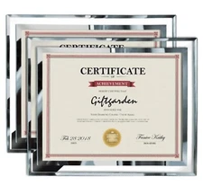 2Pk Glass Desktop Certificate Picture Document Frames