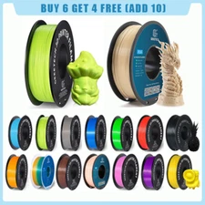 【Buy 6 Get 4 Free，10 Add】1KG/Roll 1.75mm Regular PLA Geeetech 3D PLA Filaments