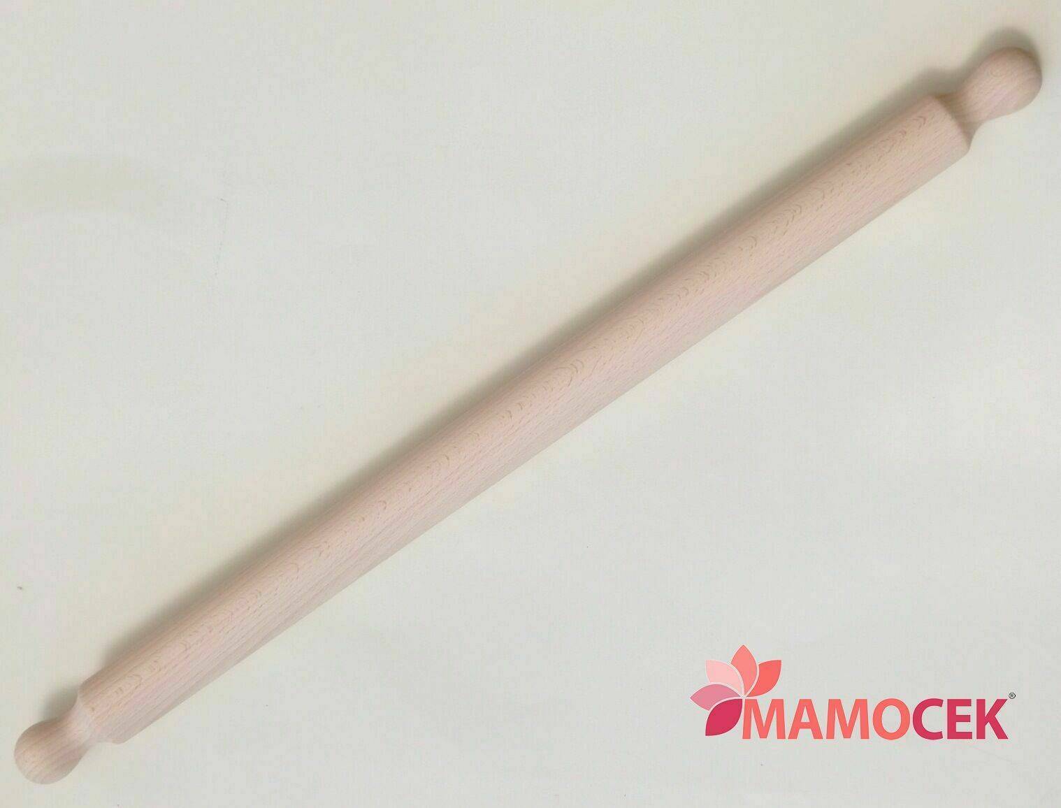 MATTARELLO Stendi pasta legno massello 4x80cm cucina manico fisso made in italy