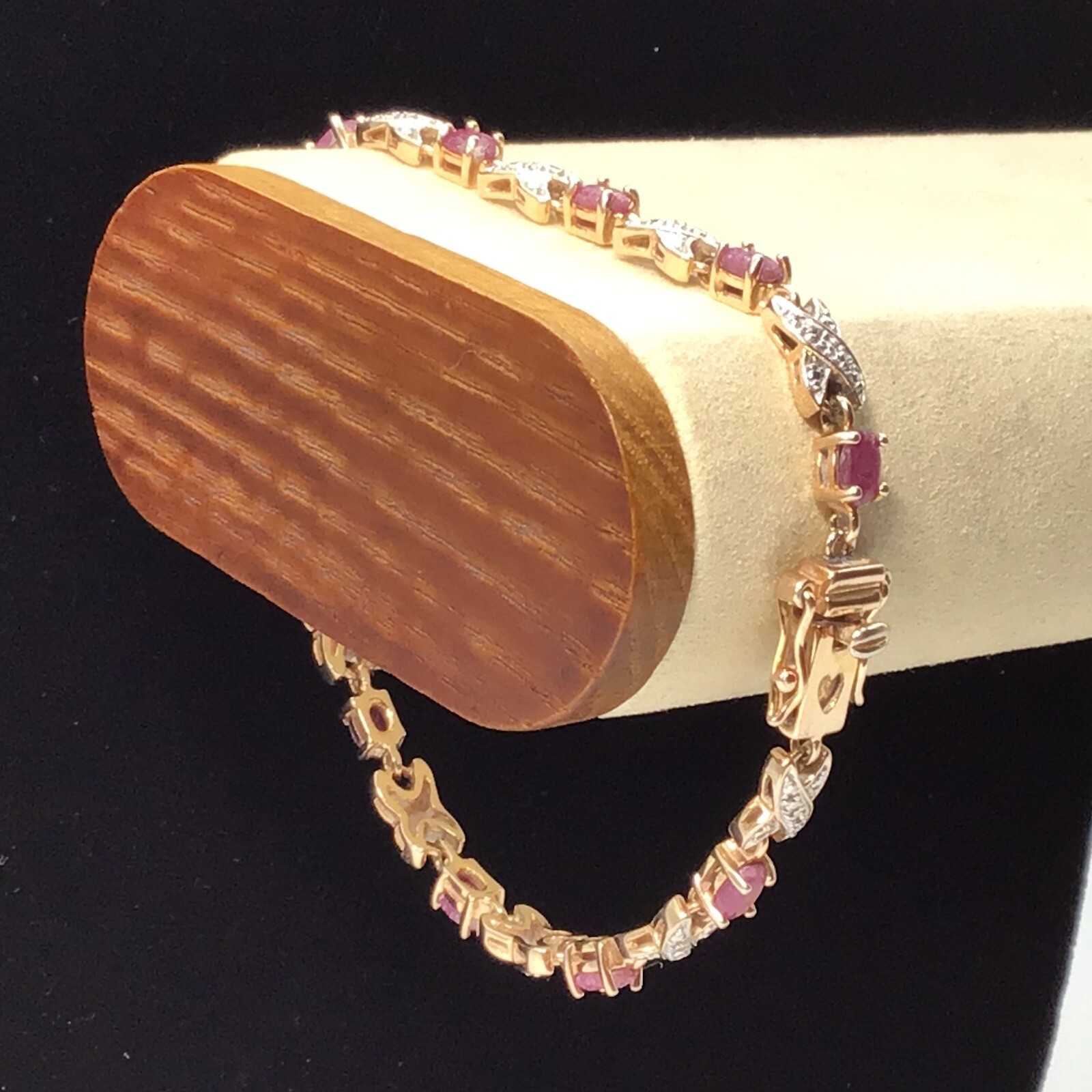 Ross Simons Gold Over Sterling Silver Ruby Bracel… - image 2
