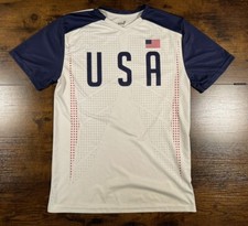 Gen2 Men’s USA Soccer Jersey Size Medium White Red Blue