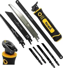 TOOLAN: 8-In-1 Multi Blades Hand Saw, Drywall Cutter Saw. Hacksaw. Long Blade Ha